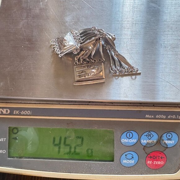 VTG Sterling Silver 925 Aztec Warrior Mask Wide Chunky Bracelet Size 7" Length - Picture 10 of 10